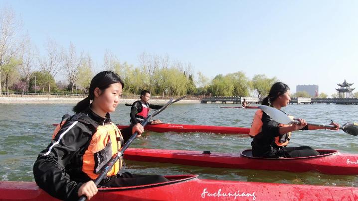 河南睢县：18名皮划艇运动员积极备战省运会